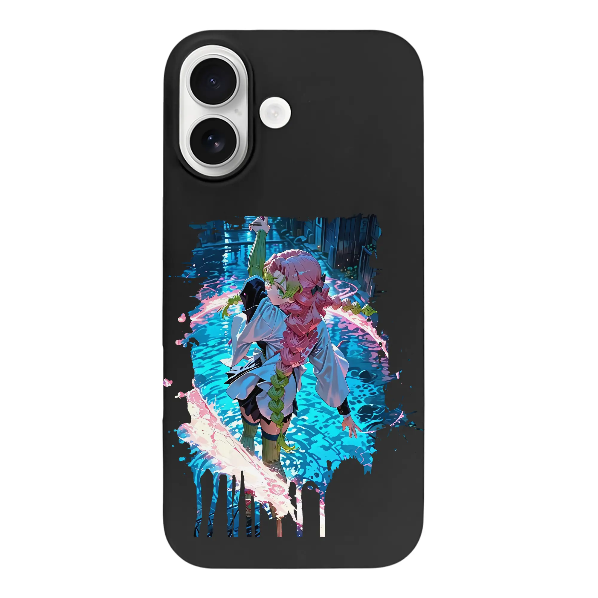 鬼滅の刃 グッズ,甘露寺 蜜璃 - iPhone 17 シリーズ シリコンケース 薄型 耐衝撃 指紋防止 ソフトタッチカバー 精密フィット 傷防止 保護ケース iPhone 17/17 Air/17 Pro/17 Pro Max 対応